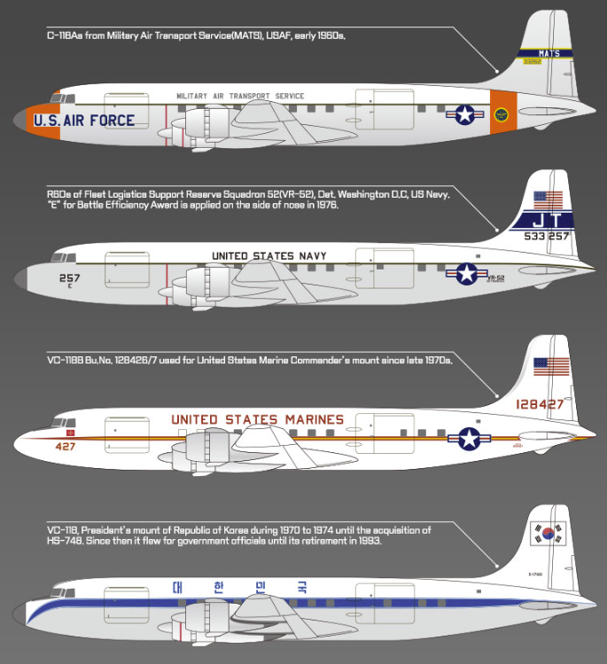 Academy 12634 USAF C-118 Liftmaster 1/144 – immagine 4