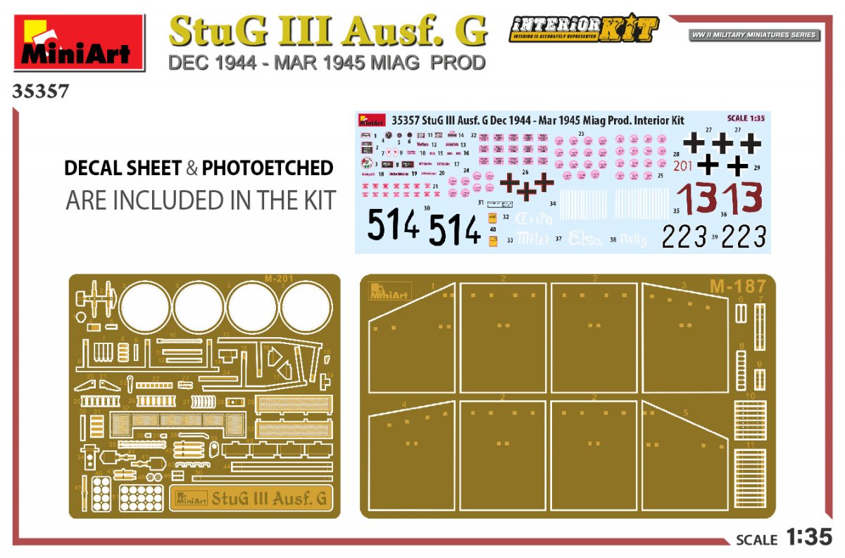 MiniArt 35357 StuG III Ausf. G DEC 1944 – MAR 1945 MIAG PROD. INTERIOR KIT 1/35 – image 2