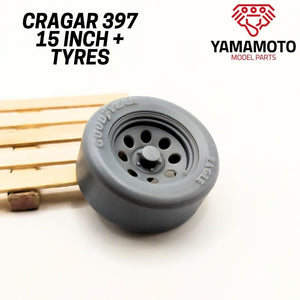 Yamamoto YMPRIM15 Cragar 397 15&amp;quot; + Tires Prokit! 1/24 – image 3