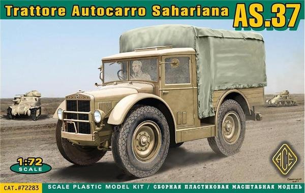 ACE 72283 Trattore Autocaro Sahariana AS.37 1/72