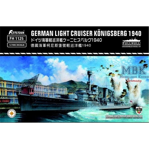 Maquette FlyHawk FH1125 Croiseur léger allemand Königsberg 1940 1/700