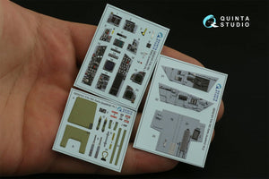 Quinta Studio QD32101 F/A-18C Early 3D-Printed &amp;amp; colored Interior on decal paper (for Academy kit) 1/32 – image 2