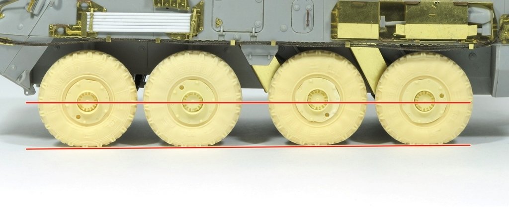 ET Model ER35-012 Canadian LAV III Armored Vehicle Weighted Road Wheels For TRUMPETER 1/35 – image 2