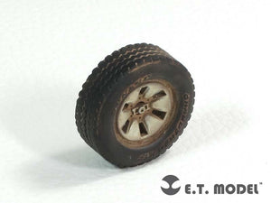 ET Model ER35-031 Technical Pick up Truck Weighted Road Wheels For MENG 1/35