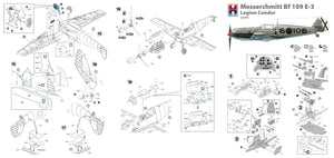 Hobby 2000 32009 Messerschmitt Bf-109 E-3 Legion Condor (DRAGON + CARTOGRAF + MASK) 1/32 – obrázek 2