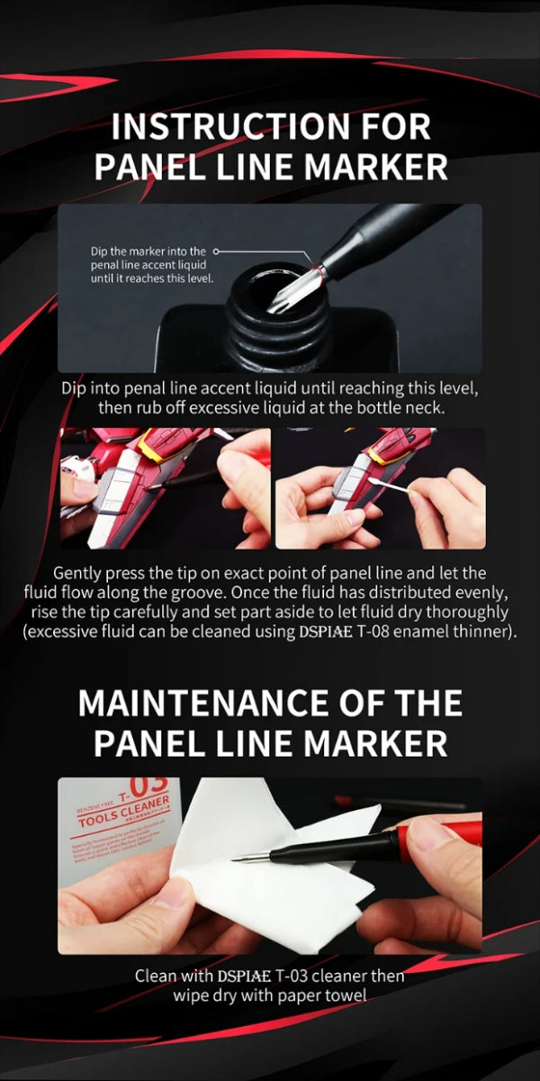 DSPIAE PT-PL Phoenix Plume Panel Line Marker – zdjęcie 5