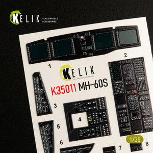 KELIK K35011 MH-60S KNIGHT HAWK INTERIOR 3D DECALS FOR KITTY HAWK KIT 1/35 – Bild 3