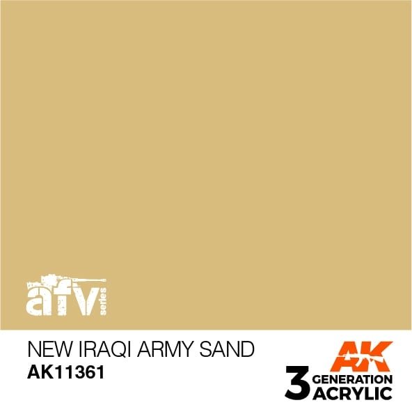 AK Interactive AK11361 New Iraqi Army Sand 17ml