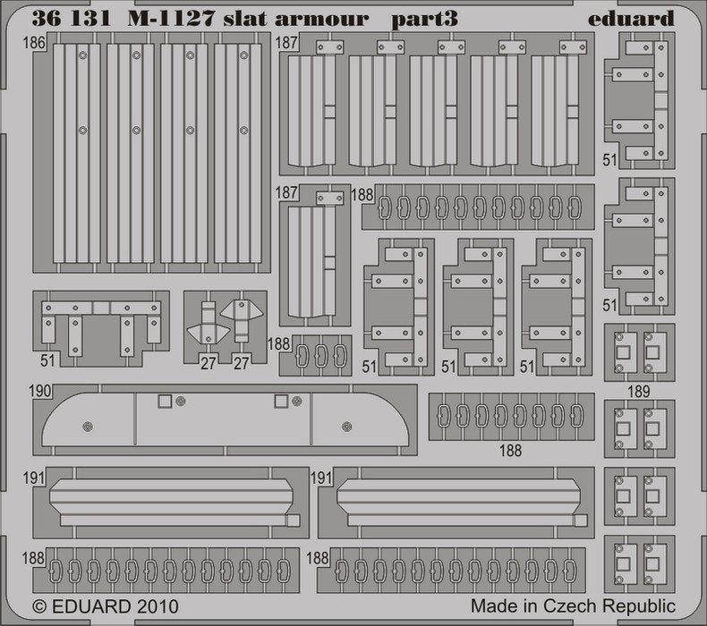 Eduard 36131 M-1127 slat armor 1/35 Trumpeter – immagine 3