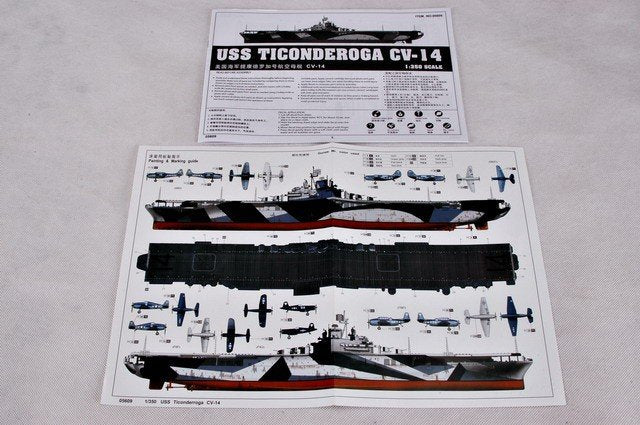 Trumpeter 05609 USS TICONDEROGA CV-14 1/350 – image 2