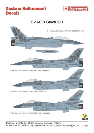 Techmod 32057 F-16C/D Block 52 1/32 – image 2