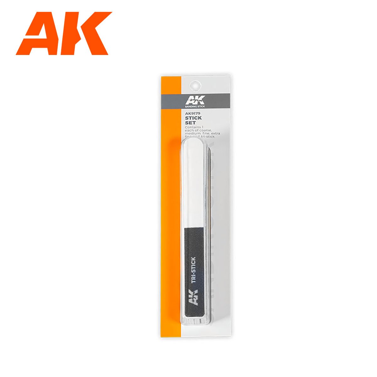 AK Interactive AK9179 SANDING STICK SET 150/240/400/600/1000/3000