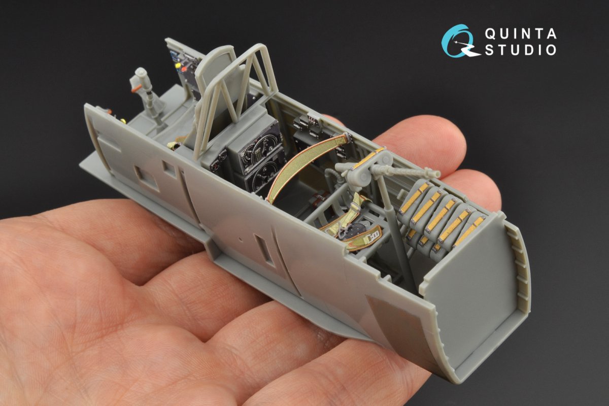 Quinta Studio QD32090 Ju 87B-2/R-2 3D-Printed &amp;amp; colored Interior on decal paper ( Trumpeter ) 1/32 – Bild 7