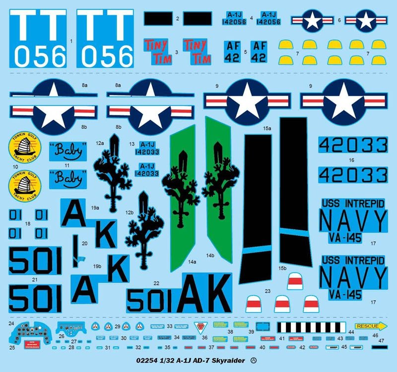 Trumpeter 02254 A-1J AD-7 Skyraider 1/32 – obrázek 5