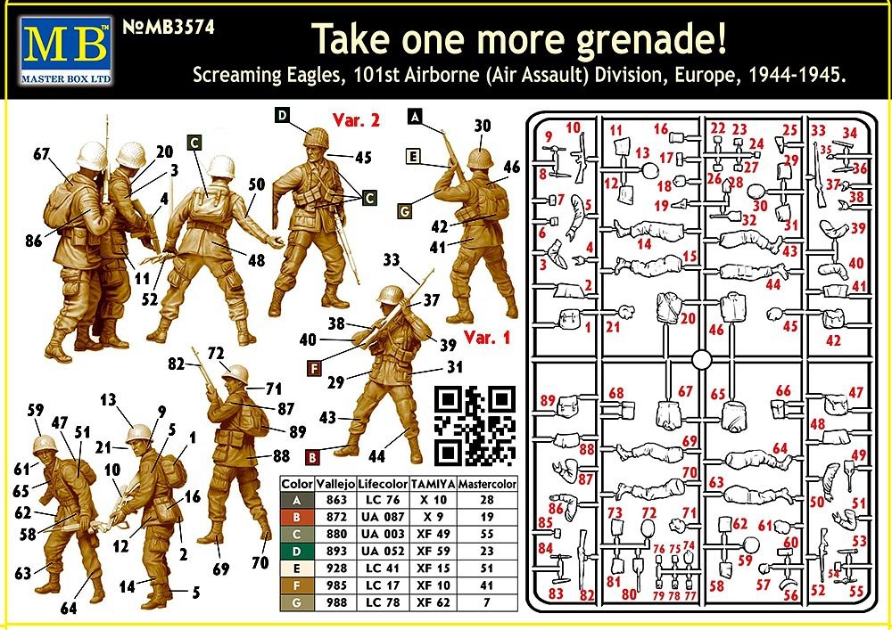 Master Box 3574 creaming Eagles, 101st Airborne 1/35 – Bild 3