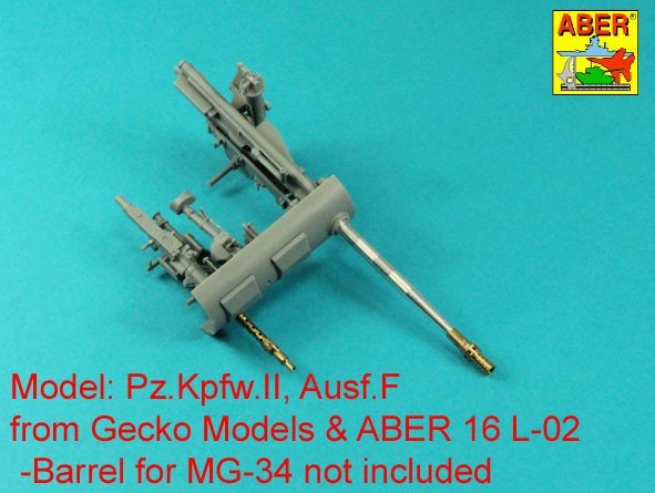 Aber 16L-23 Barrel for 2 cm Kw.K. 30 gun for German Light Tanks Pz.Kpfw. II, Ausf. AF (Sd.Kfz.121) 1/16 – imagen 6