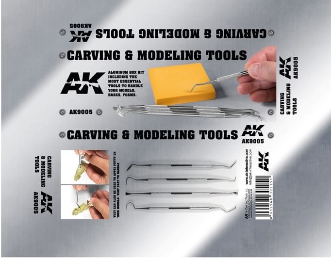 AK Interactive AK9005 CARVING TOOLS DELUXE BOX – obrázek 2