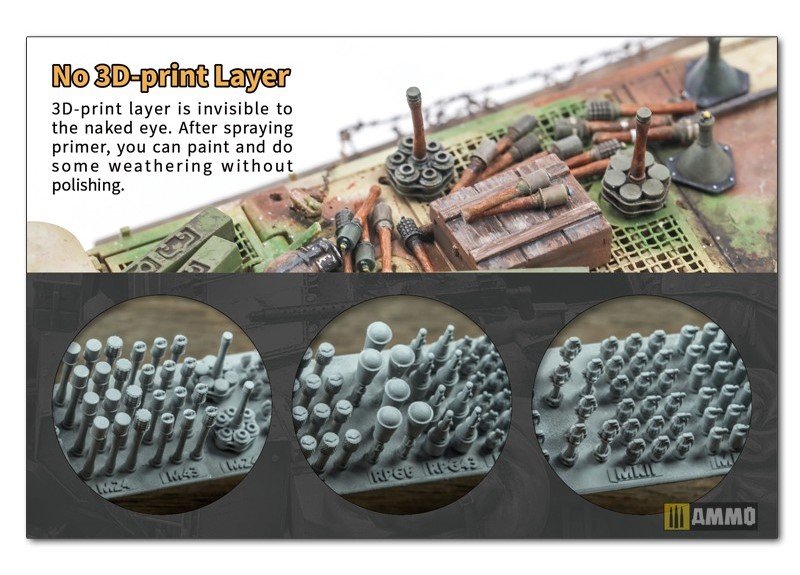 Liang 0422 3D-Print USA Grenade WWII x 60 1/35 – immagine 2