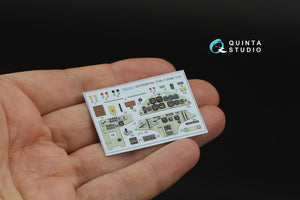 Quinta Studio QD32268 Hs 123A-1 early 3D-Printed &amp; coloured Interior on decal paper (ICM) 1/32