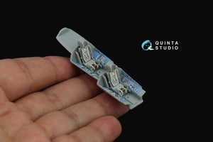 Quinta Studio QD+72177 Su-30MKK 3D-Printed &amp;amp; colored Interior on decal paper (Trumpeter) (with 3D-printed resin part) 1/72 – immagine 10