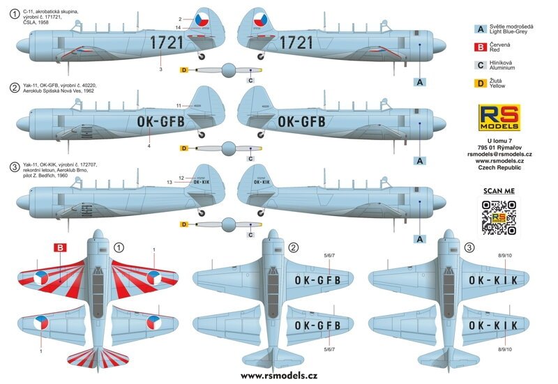 RS Models 94009 Yak-11 / C-11 &amp;quot;Moose&amp;quot; 1/72 – image 3