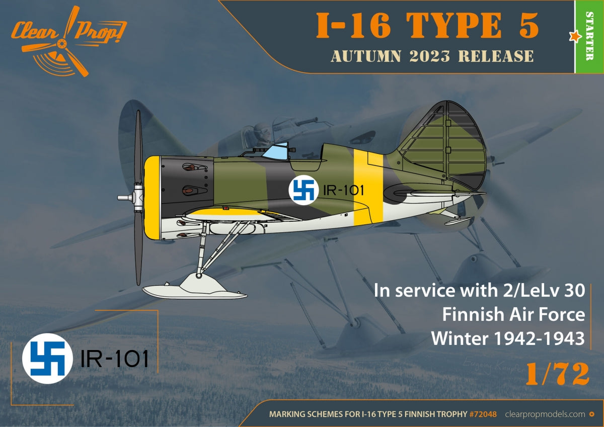 Clear Prop! CP72048 I-16 type 5 In Finnish Service STARTER KIT 1/72 – image 5