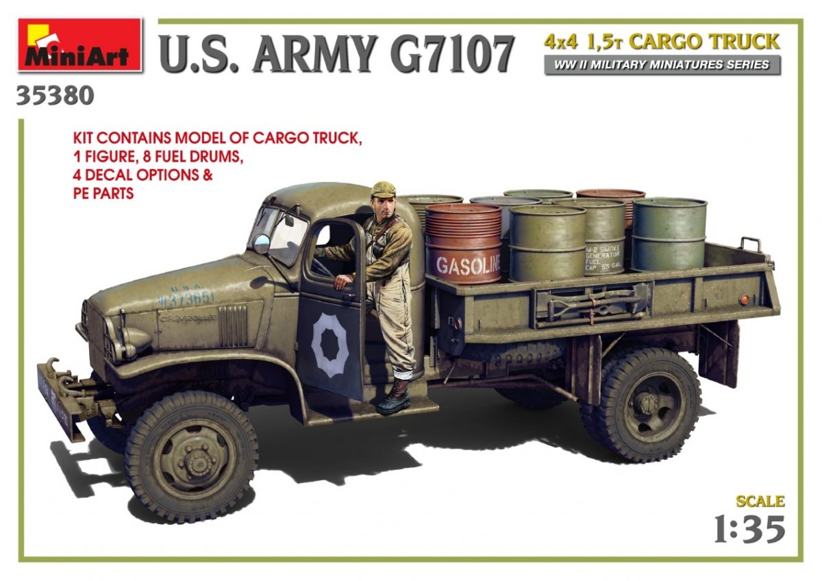 MiniArt 35380 US ARMY G7107 4X4 1.5t CARGO TRUCK 1/35 – image 3