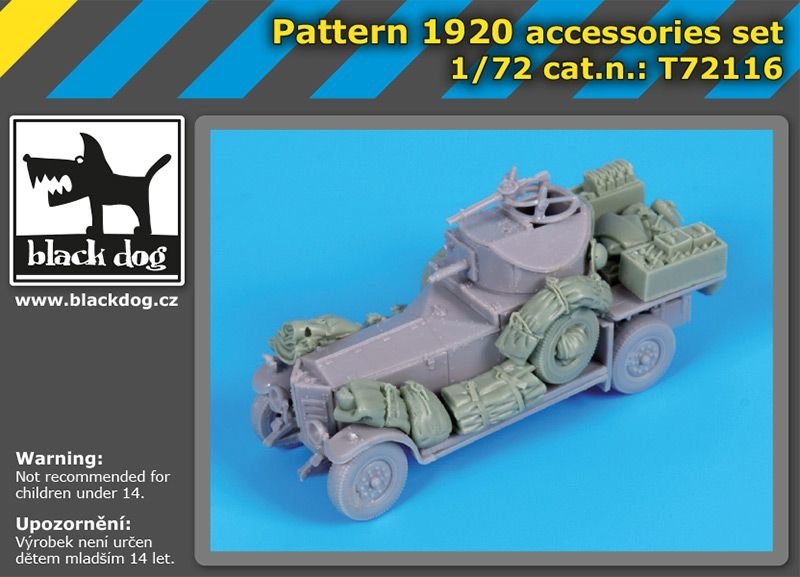 Black Dog T72116 Pattern 1920 accessories set for Roden 1/72 – zdjęcie 5