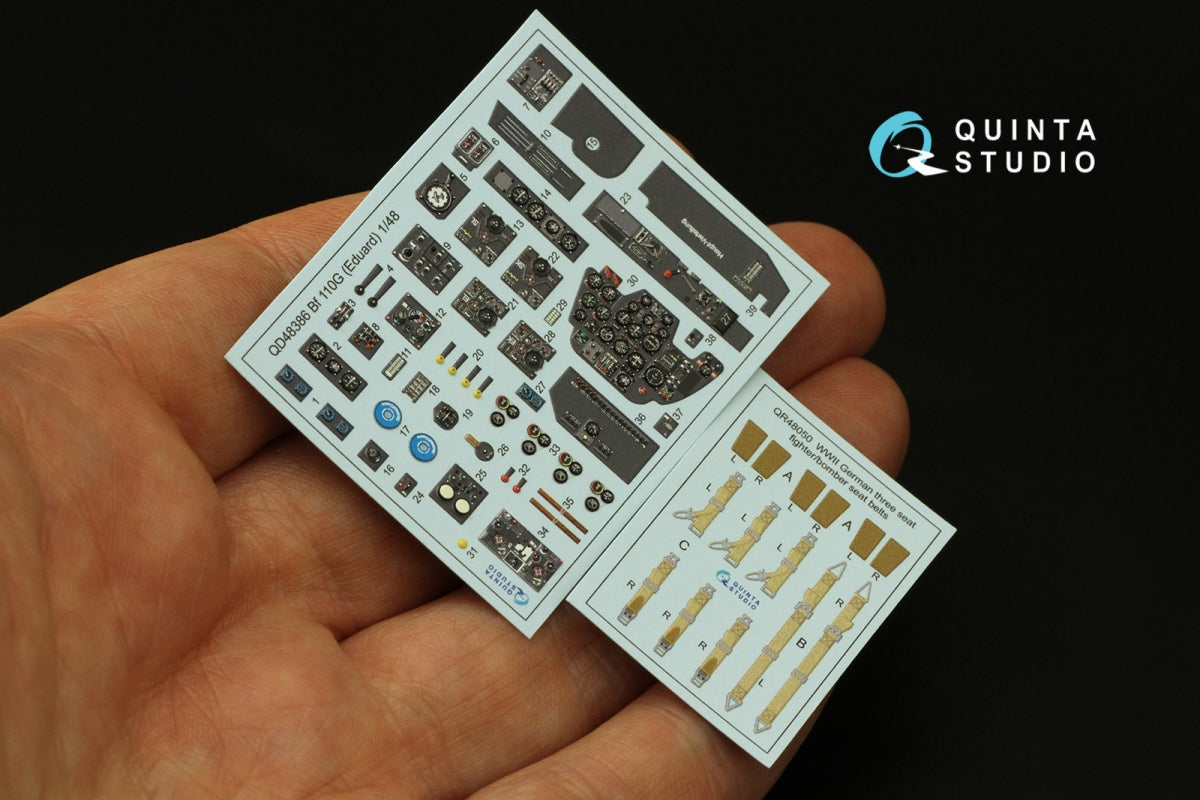 Quinta Studio QD48386 BF 110G 3D-Printed &amp;amp; colored Interior on decal paper (Eduard) 1/48 – image 5
