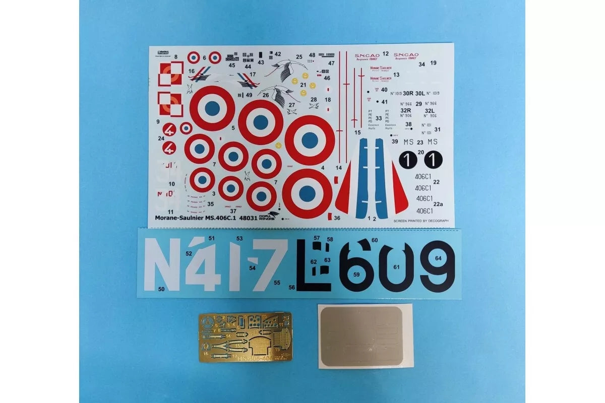 Dora Wings 48031 Morane-Saulnier MS.406C.1 - Battle Of France 1/48 – image 5