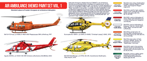 Hataka HTK-AS76 Air Ambulance (HEMS) paint set vol. 1 8x17ml – image 3