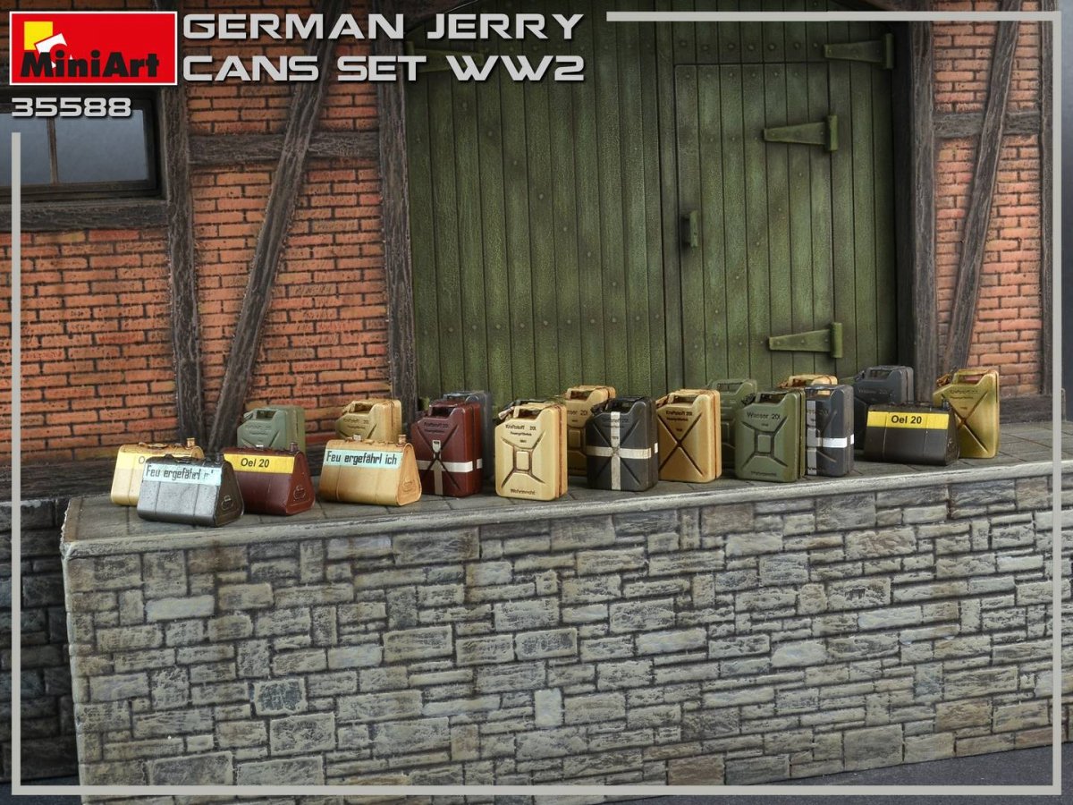 MiniArt 35588 Ensemble de jerricans allemands Seconde Guerre mondiale 1/35 – image 8