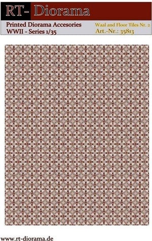RT-Diorama 35813 Printed Accessories: Wall and Floor Tiles No.2 1/35