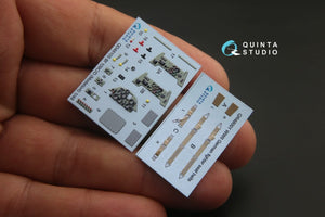 Quinta Studio QD48105 Bf 109C/D 3D-Printed &amp;amp; colored Interior on decal paper (for Modelsvit kit) 1/48 – Bild 3