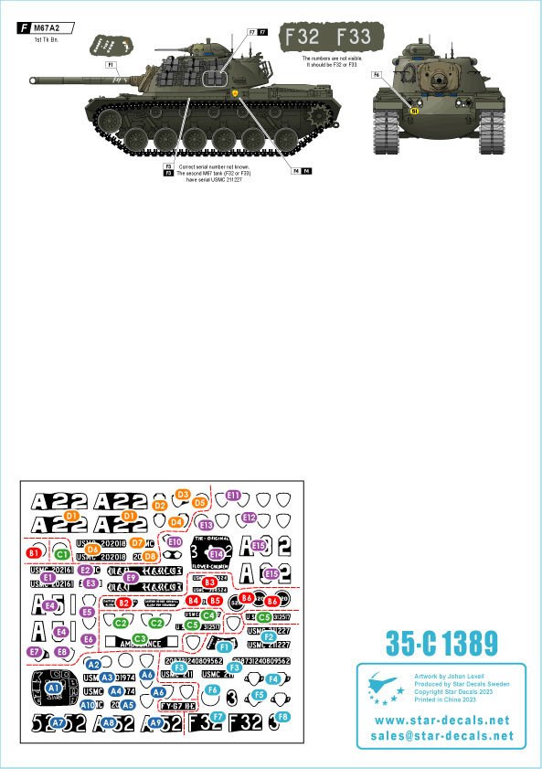 Star Decals 35-C1389 Tet 1968 - Hué City. US Marines tanks and vehicles. 1/35 – Bild 3