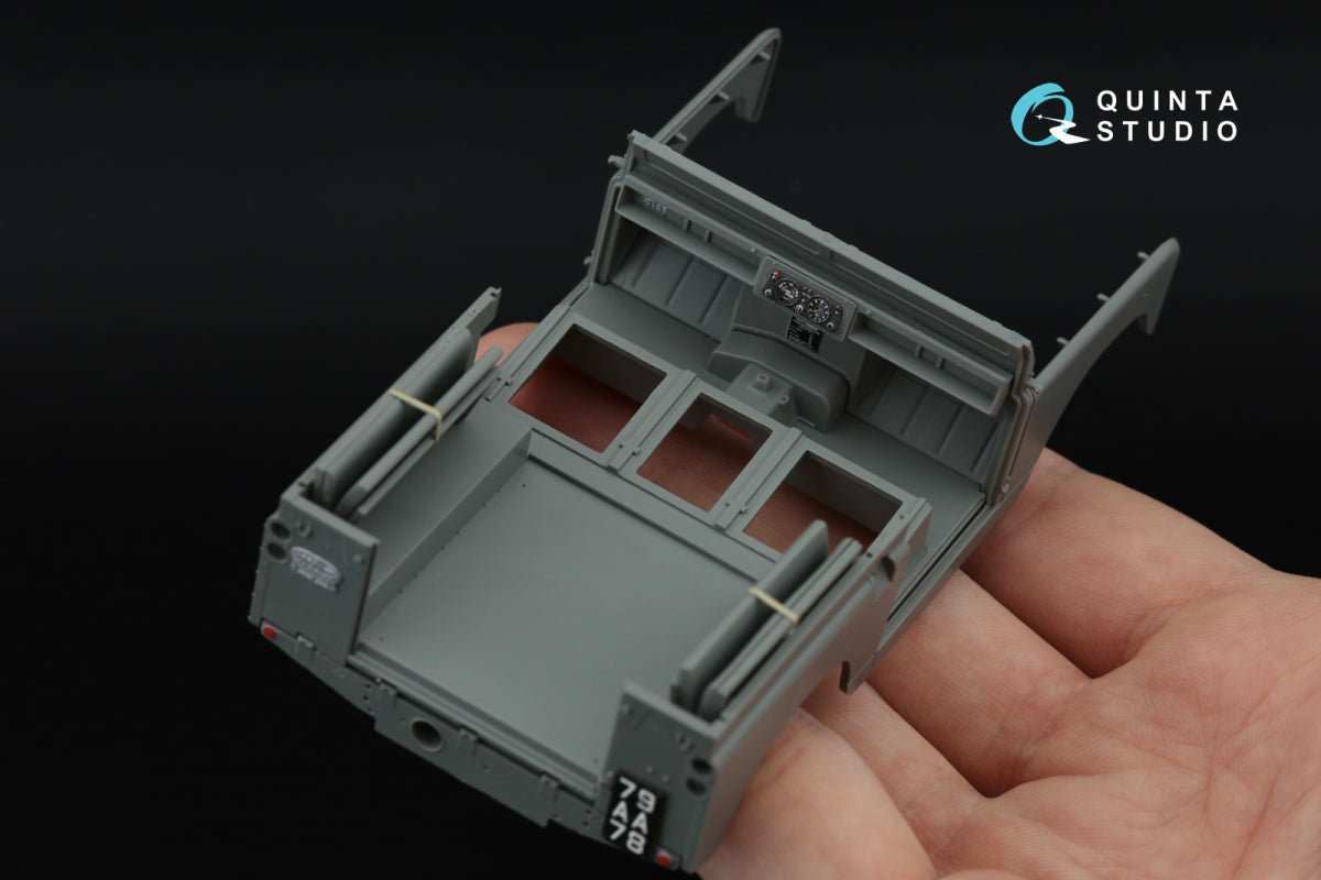 Quinta Studio QD+35139 Land Rover 88 series II family 3D-Printed &amp;amp; colored Interior on decal paper (AK Interactive) (with 3D-printed resin parts) 1/35 – obrázek 12