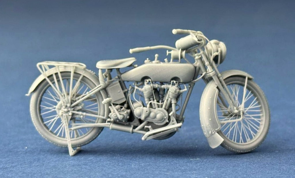 Copper State Models B32011 US Model J Military Motorcycle 1916-1918 1/32