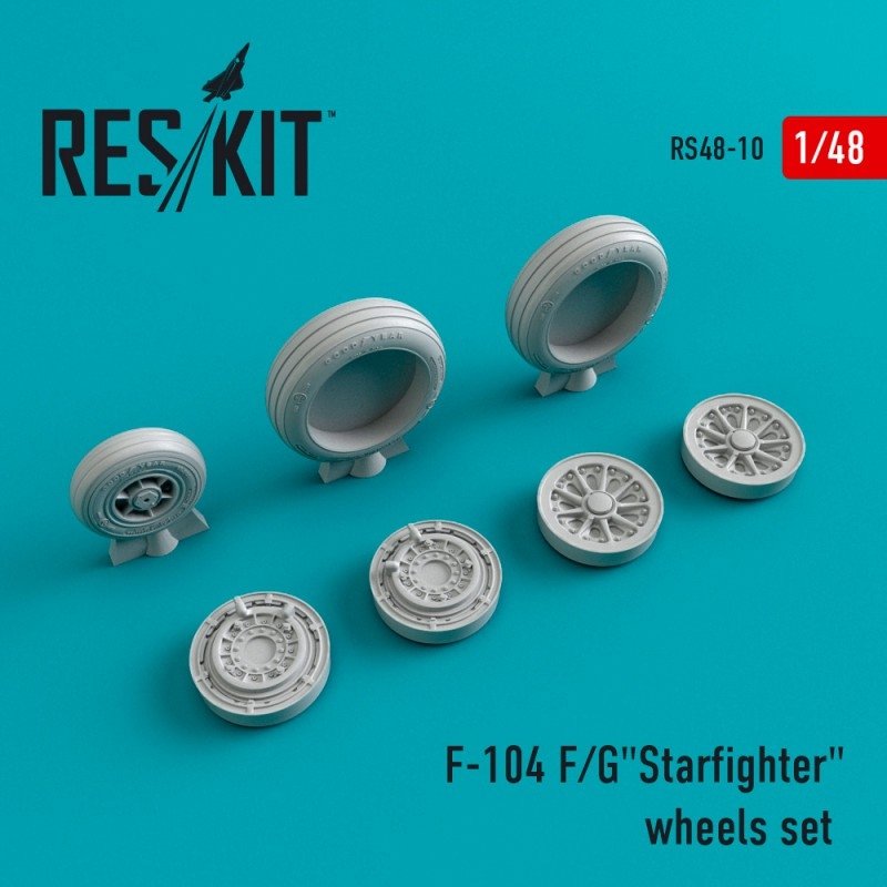 RESKIT RS48-0010 F-104 (F/G) "Starfighter" wheels set 1/48