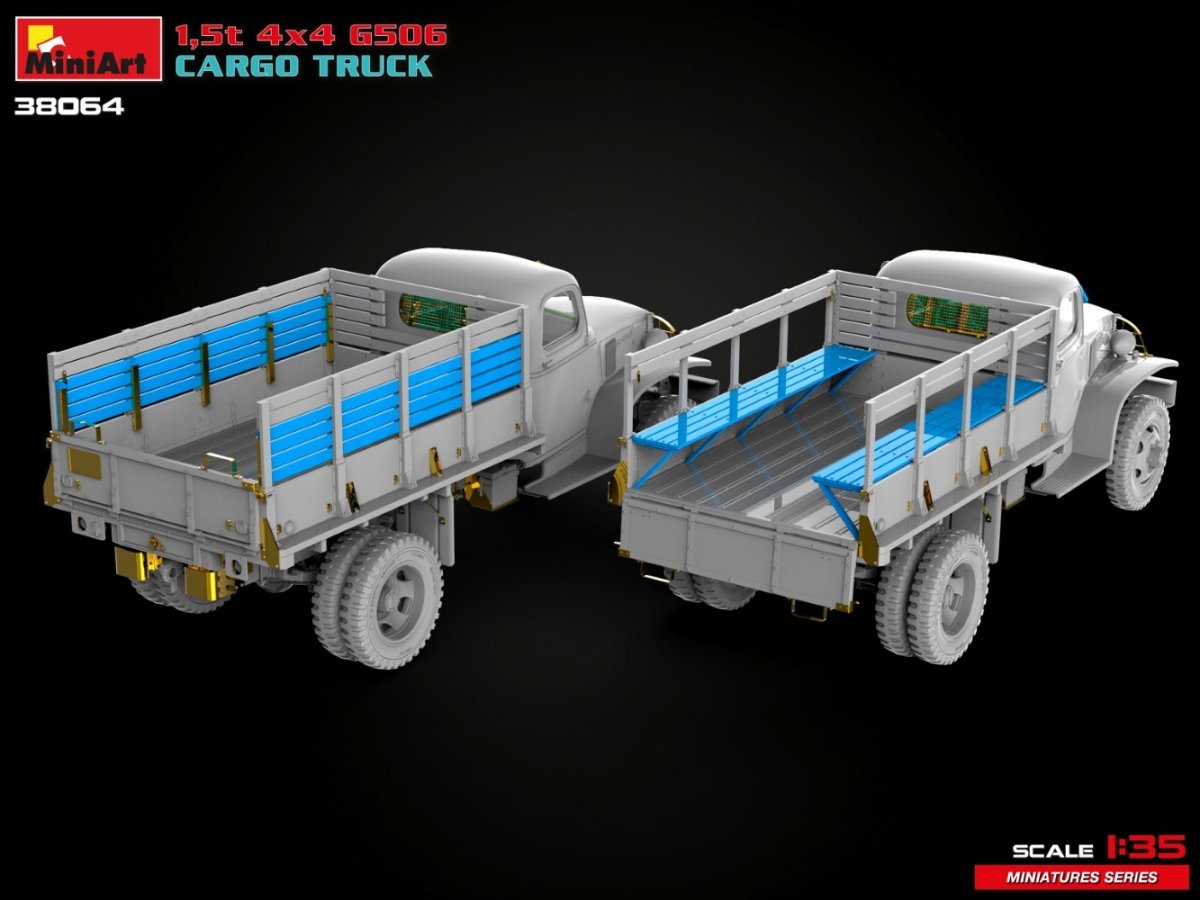 MiniArt 38064 1.5t 4×4 G506 CARGO TRUCK 1/35 – image 12