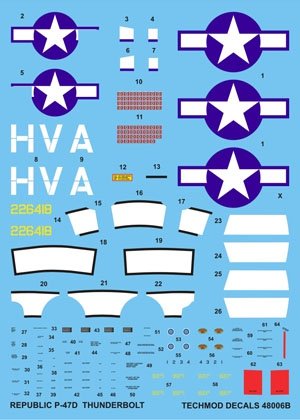 Techmod 48006 - Republic P-47D Thunderbolt 1/48
