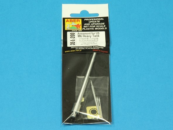Aber 35L-200 Armament for US M6 Heavy Tank 1 x 76.2mm M7, 1 x 37mm M6; 2 x 12.7mm Browning M2 HB (1/35) – Bild 5