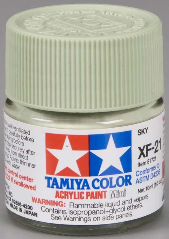 Tamiya XF21 Sky (81721) Acrylic paint 10ml – Bild 2