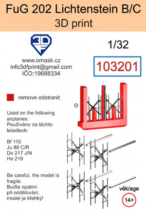 Omask 103201 FuG 202 Lichtenstein B/C (3D print) 1/32 – immagine 2