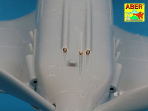 Aber A48114 Armament for Soviet fighter MIG-3 2x7.62ShKAS; 1x12.7mm UBS; pitot tube (1/48) – image 4