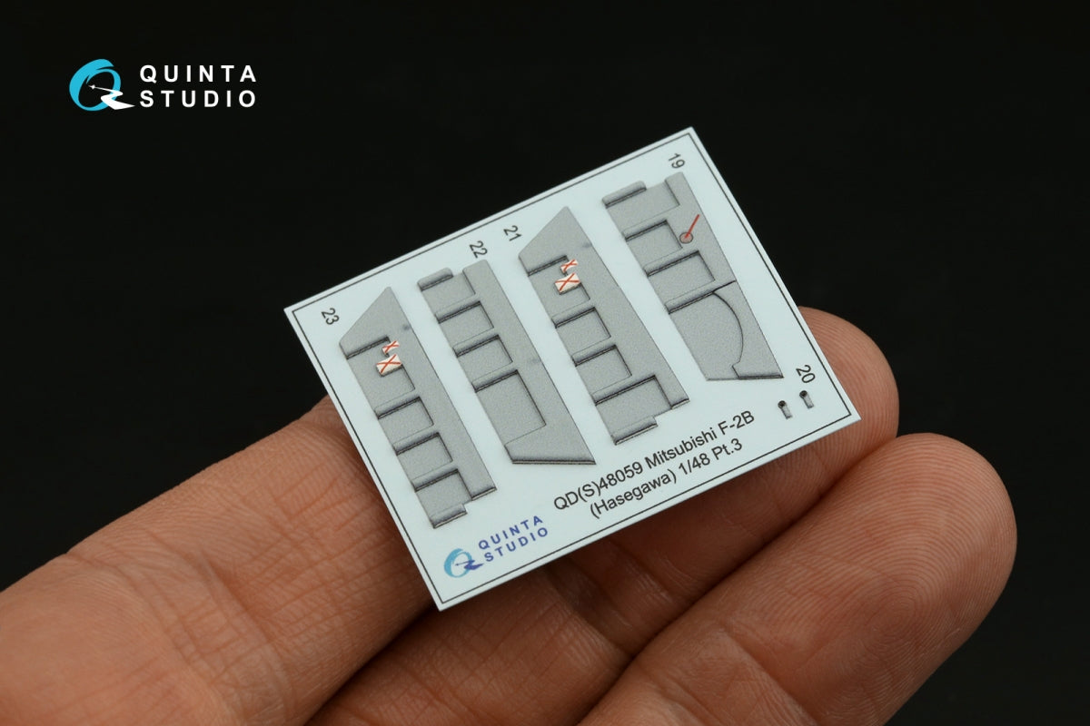 Quinta Studio QD48059 Mitsubishi F-2B 3D-Printed colored Interior on decal paper (Hasegawa) 1/48 – image 6