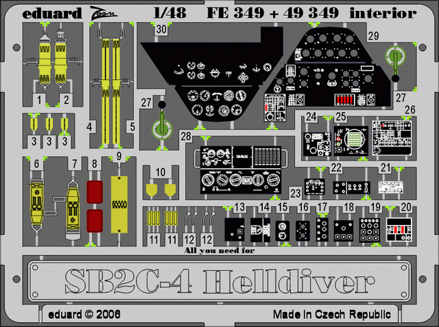 Eduard BIG4870 SB2C-4 1/48 MONOGRAM, REVELL – zdjęcie 9