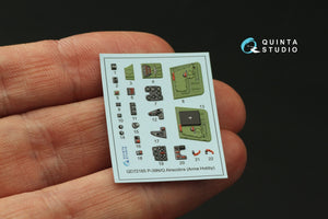 Quinta Studio QD72165 P-39Q/N Airacobra 3D-Printed colored Interior on decal paper (Arma Hobby) 1/72 – image 5