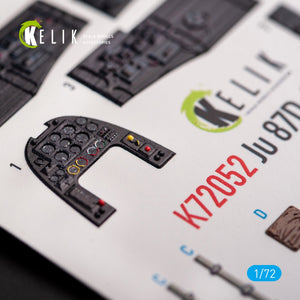 KELIK K72052 JUNKERS JU87D-3N/D-7 - INTERIOR 3D DECALS FOR FUJIMI/HOBBY 2000 KIT 1/72 – imagen 3