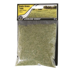 Woodland Scenics WFS623 7mm Static Grass Light Green