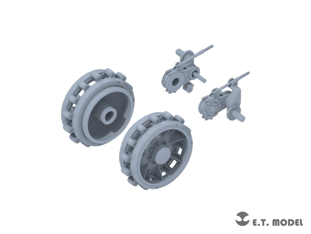 ET Model P35-406 WWII German Sd.kfz.251/Sd.kfz.11 Track links &amp;amp; Sprockets Late 3d Printed 1/35 – Bild 2